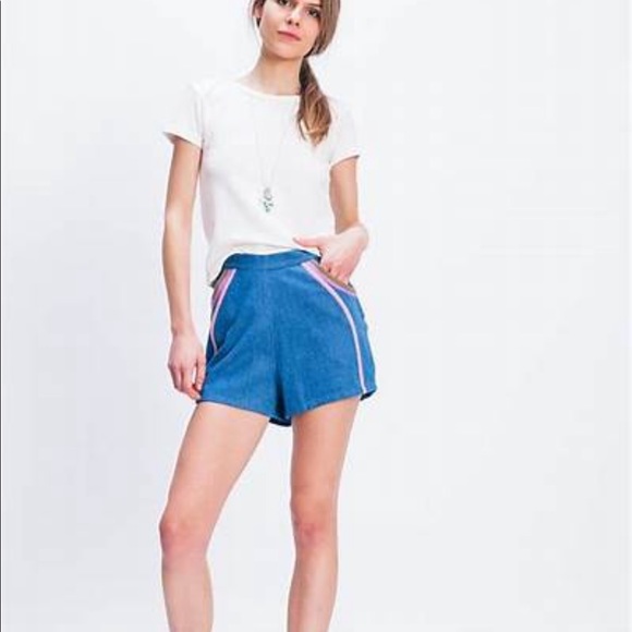 Samantha Pleet denim spectrum short 4 garmentory - Picture 3 of 9